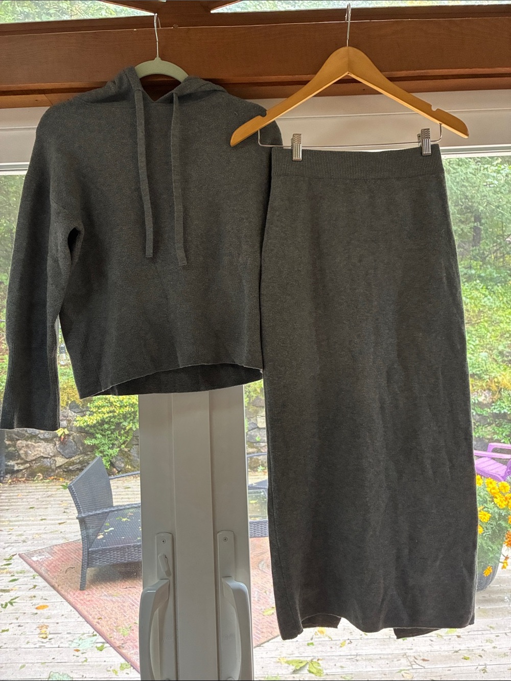 A New Day Women's Cozy Skirt and Sweatshirt